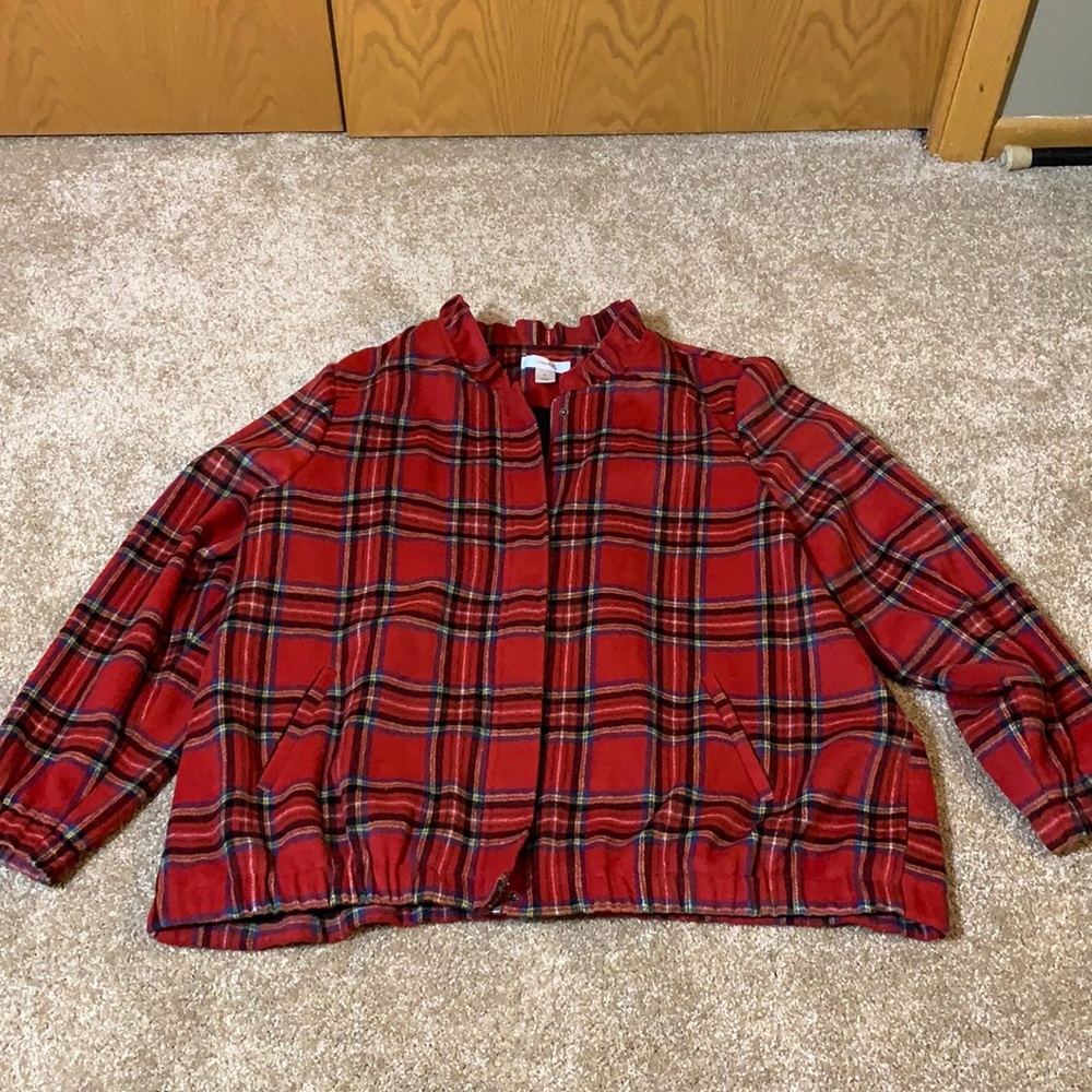 Plaid Bomber Jacket